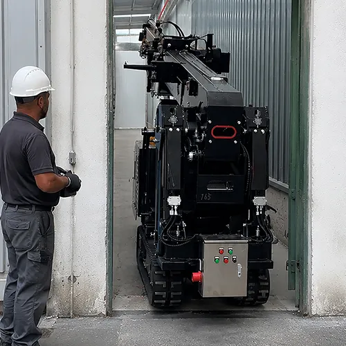 Mini Crawler Spider Crane Применение в узком внутреннем строительстве