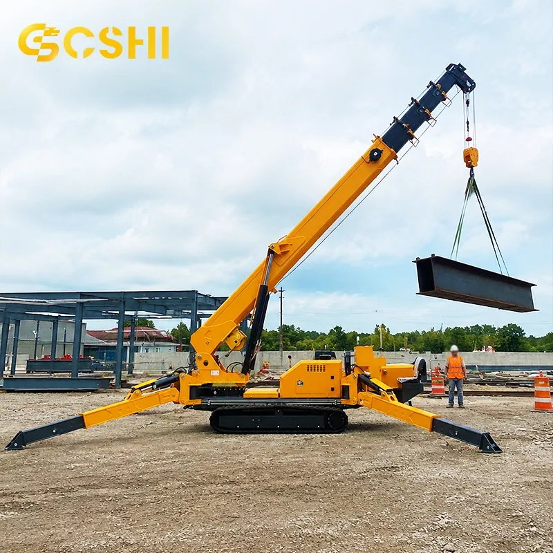Dual Power Spider Crane: Electric & Diesel for Indoor/Outdoor(Image4)
