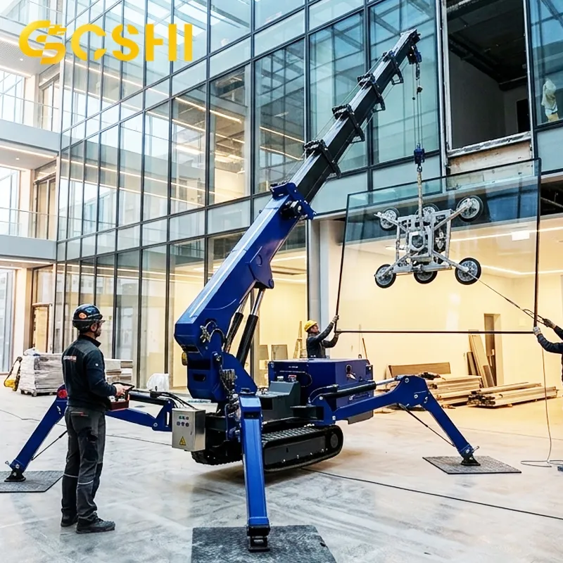 Dual Power Spider Crane: Electric & Diesel for Indoor/Outdoor(Image2)