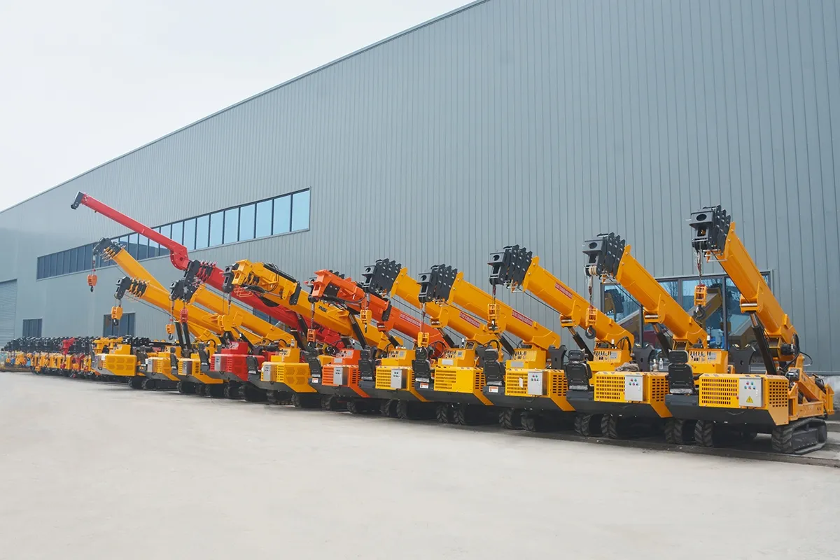 Dual Power Spider Crane: Electric & Diesel for Indoor/Outdoor(Image1)