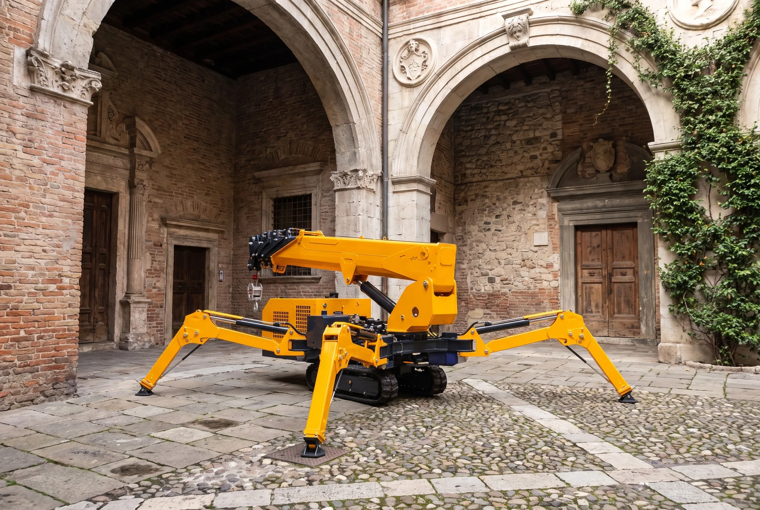 Spider Crane for Historic Building Renovation: Heritage Lifting(Image1)